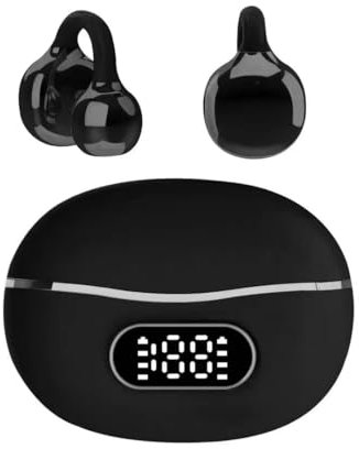 Horuili® Casque d'écoute Bluetooth Ouvert, Casque Clip Oreille sans Fil, Bluetooth 5.4 sans Fil, Casque d'écoute Bluetooth Open Ear, Réduction du Bruit, Égaliseur Dynamique, Son 3D