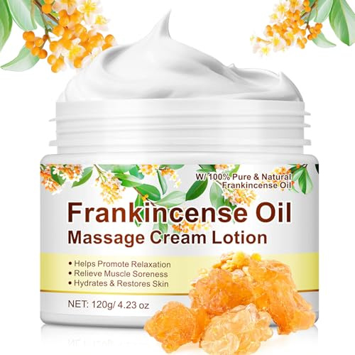 Frankincense Balm for Anti-Aging, Muscle Support – Deep Moisturizing Frankincense Cream for Sensitive Skin, Dry Skin – Skincare Moisturizer for Men & Women