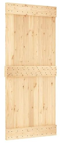 Tür NARVIK 90x210 cm aus massivem Kiefernholz (unbehandelt) - Innentür für Wohnung & Haus - Natürlich & langlebig