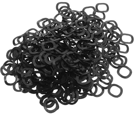 iplusmile 1000 Piezas Arandelas Onduladas de Acero Manganeso Negras Arandelas Elásticas de Compresión para Tornillos y Pernos Diámetro Interno Externo para Reparación de Circuitos y