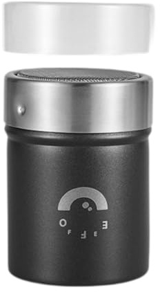 lopituwe Spargizucchero in acciaio Per inox a maglia fine. Esalta i prodotti da forno spolverandoli con zucchero a velo. È dotato di coperchio per prevenire l'umidità. Aggiunge un tocco di Per