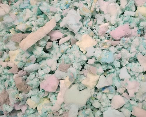 Visco Therapy Shredded Reflex Foam Crumbs, High Density Flakes, Refill for Bean Bags, Couch Cushions, Pillows and Futon Mattresses (5Kg of Foam)