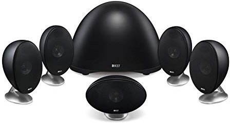 Kef E305 Sistema Home Theatre 5.1, Nero