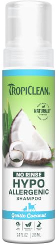 Tropiclean droogshampoo Hypoallergen voor honden 220 ml.
