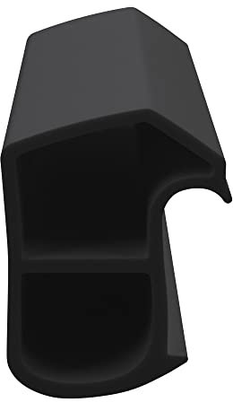 DIWARO® Stahlzargen-Dichtung SZ258 | schwarz | 5 lfm für Haus- und Innentüren. Zum Schallschutz und abdichten der Tür. Bestehend aus TPE (Thermoplastischen Elastomer)