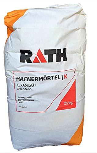 25 kg Rath Hafnermörtel Gelb Universal Schamottmörtel Ausbaumörtel Feuerungsmörtel 1100 C gelbe Ecke