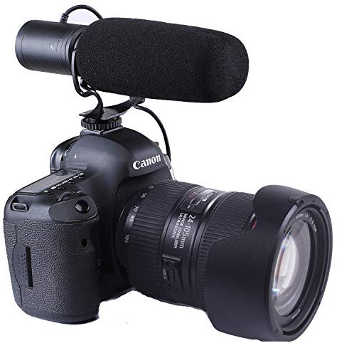 Nicama SGM5 Microfono Cardioide Condensatore Fotocamera per DSLR Nikon Canon Sony Videocamera DV