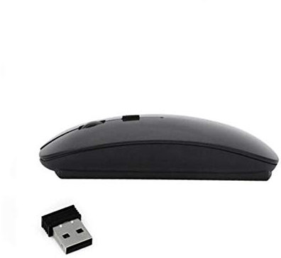 ADHG Mouse Wireless Ultra Sottile con Ricevitore USB Mouse Cordless Super Sottile Portatile Adatto per PC Notebook Desktop Laptop Computer Desktop 10m 2.4G