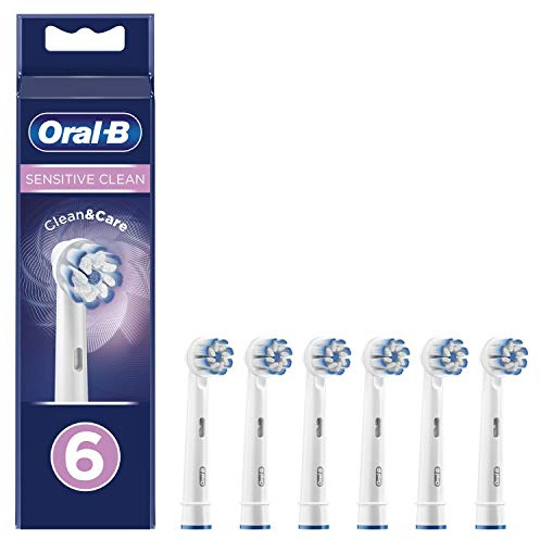 Oral-B Clean and Care Sensitive Clean -Zahnb眉rstenkopf, 6 St眉ck