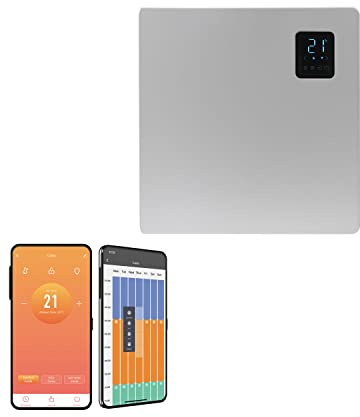 SolAire Caldo WiFi Electric Panel Heater/Convector Radiator, Voice Control, Splash Proof, Wall Mounted (500W)