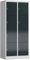 Lüllmann Schließfachschrank Fächerschrank 8 Fächer 1800 x 800 x 500 mm Spind (RAL 7035/7016 lichtgrau/anthrazit)