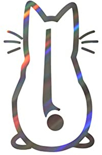 Auto Heckwischer Katzen Aufkleber,Asudaro Reflektierender Wasserdichter Aufkleber Kitty Cat Auto-Scheibenwischer Vinyl Kunst-Aufkleber für Wandkunst Auto-Aufkleber Fenster Laptop Dekoration,Farbe