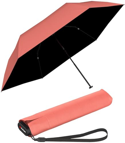 Knirps Ultra US.050 - Paraguas manual delgado de bolsillo, ultraligero y plano, a prueba de tormentas, resistente al viento, 21 cm, 90 cm