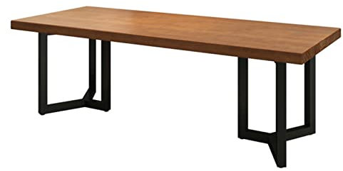 Computertisch, Bürotisch aus Massivholz, Computertisch, 5 cm dicker Schreibtisch, Home-Office-Schreibtisch, Konferenztisch, einfach zu montieren (einfarbig 140 x 70 x 75 cm) (einfarbig 120 x 60 x 75