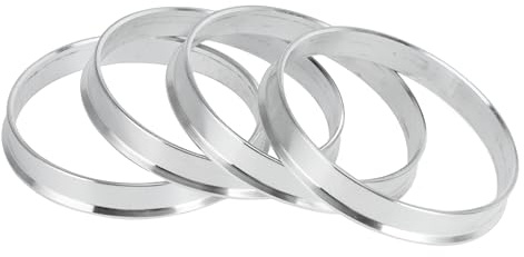 INFINAUTO Bagues De Centrage De Moyeu, 63,4 Mm De Diamètre Intérieur À 67,1 Mm De Diamètre Extérieur, En Alliage D'Aluminium, 4 Pièces