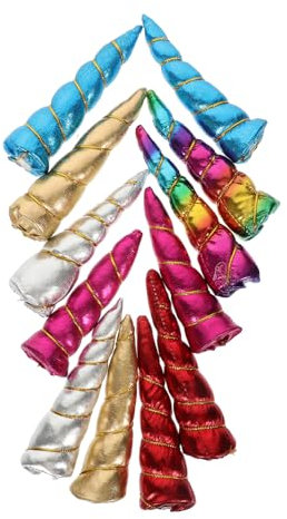HAWILLOSCH Einhorn-hörner- Für Selbstgemachte Haarbänder Glänzende Hörner Haarband-accessoires Für Partys Für Mädchen
