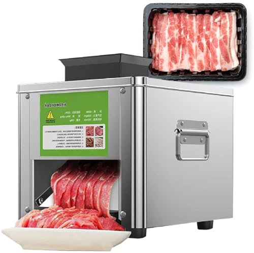 MáQuina Cortadora De Carne, Cortadora De Carne De 850 W Con Cuchilla De Acero Inoxidable, 310 R/Min Para Uso DoméStico Y Comercial,110V