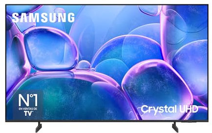 Samsung TV 50 Pulgadas Crystal UHD U7025F 4K Smart TV, Colores increíbles con Crystal Processor 4K, Escucha Todos los Altavoces con Q-Symphony, Datos protegidos Knox Security y Gaming Hub