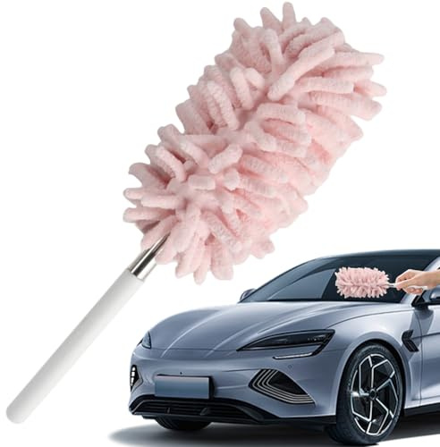 Spazzola per polvere di macchina, spazzola per spolverare per auto - Rile per la pulizia 'auto Duster interno esterno,Strumenti di dettaglio anti-scratch con impugnatura estendibile, forniture per la