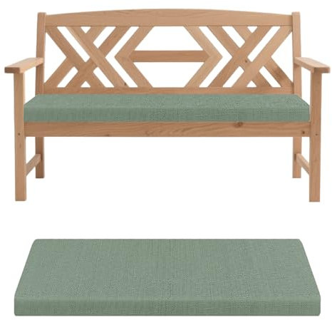 Genérico CojíN De Banco para Exterior/Interior 5cm De Grosor, Antideslizante Funda ExtraíBle, Colchoneta Banco Jardin, para Terraza Palet Comedor Columpios CojíN del Asiento,Verde,100x40x5cm