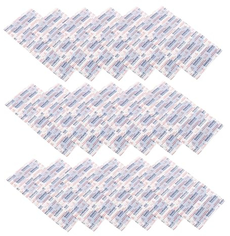 Veemoon Vendajes Impermeables Azules de Pe para Primeros Auxilios, Flexibles y Transpirables, 100 Piezas Empaque Higiénico para Cocinas y Cuidado de Heridas