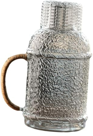 BESPORTBLE Jarra de Agua de Vidrio Templado 20L Textura Martillada Jarra Resistente al Calor Hogar Adecuado para Cenas Picnics y Barbacoas