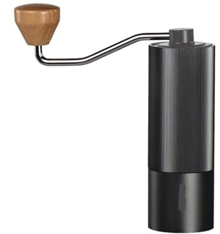 Genérico Molinillo de café manual con muelas acero inoxidable, herramienta cocina(Gray)