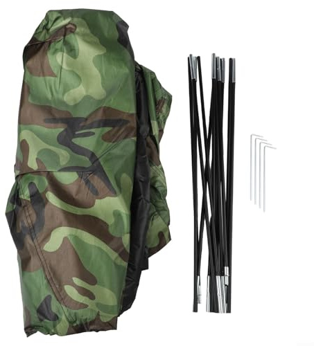 Wasserabweisendes, ultraleichtes Zelt für 1 bis 2 Personen mit Fiberglas-Stangen, Netzdach und Sonnenschutz, geeignet für Outdoor-Wandern und Camping (1 Person)