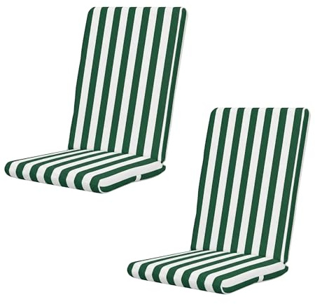 PIND Cojín para Tumbona Exterior de Rayas 120x50cm - Cojín para Hamaca y Tumbonas de Resina o Madera, Funda Lavable y Antideslizante, Ideal para Jardín, Balcón y Playa, Máximo Confort Relax (Pack 2)
