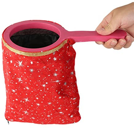 MERIGLARE Trucos de Bolsa de Cambio Magician Prop Universal Bag Props, Patrón Rojo