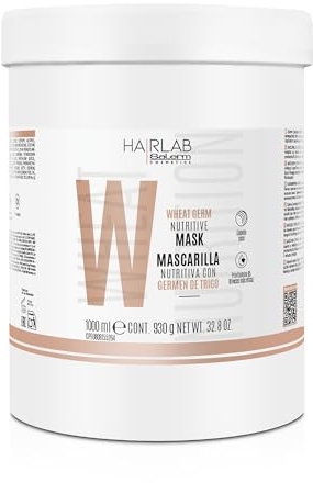 SALERM - Nourishing Hair Mask - 1000 ml - with Wheat Germ - for Dry and Damaged Hair - Deep Hair Hydration - Shine and Brightness - Hair Strengthening