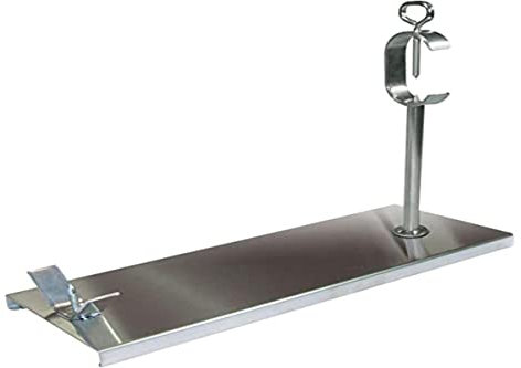 Flores Cortés 17103 - Soporte jamonero, Tipo D, Inoxidable, Base de INOX