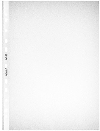 Herlitz 5814108 Prospekthülle A4 genarbt 500er Spar Packung mit Lochrandverstärkung (5)