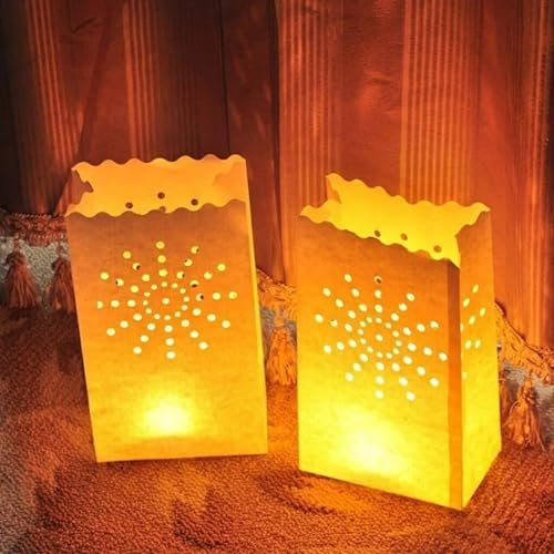 A Liittle Tree- Luminary Candle Lantern Paper Bags Party Wedding Birthday Celebrations (Sun, 30)