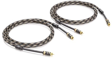 VIABLUE SALE/ALTE SERIE/ABVERKAUF NF-A7 TRIPLE SHIELD Cinchkabel * Analogkabel * Audiokabel * 3-fach Abschirmung * OFC Litzen * T6s Cinchstecker/RCA* NF-A7 Splitter * 1 Paar * 800 cm * 8 m