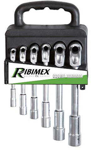 11 clés à pipe débouchées 8/10/11/13/17/19 mm.