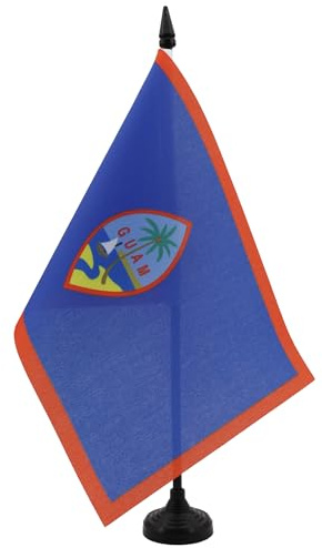 AZ FLAG Guam bordsflagga 21 x 14 cm - liten amerikansk kontorsflagga 14 x 21 cm