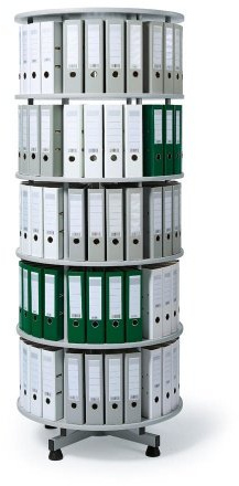 Ordner-Drehsäule 5 Etagen bis zu 180 Ordner, 1000mm Durchmesser