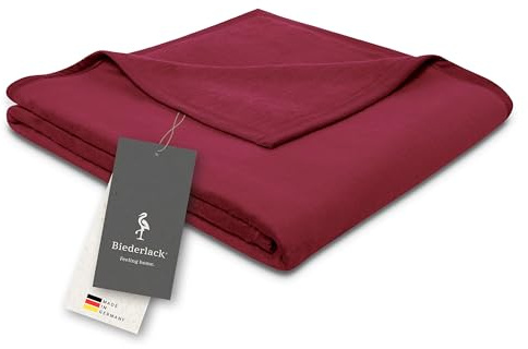 biederlack® Flauschige Kuscheldecke Pure Cotton, Couch-Decke in150x200 cm | Made in Germany, schöne Sofadecke, Wohndecke aus 100% Baumwolle, warme Baumwolldecke, OEKO-TEX Made in Green