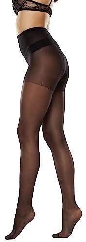 JUST BEAUTY TOUCH Classic Tights 20 Denier Sheer Semi Matt size S - 2XL Available 17 colours (S, Black)