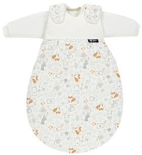 Alvi Baby-Mäxchen 3-teilig Baumwolle Origamini - Multi Colored 56/62 | Baby Schlafsack Set mit 2.5 TOG, Sommer- und Winterschlafsack sowie mitwachsendem Schlafsystem aus Baumwolle