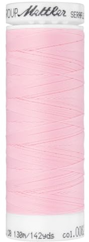 Mettler SERAFLEX elastischer Nähfaden 130 m rosa Fb. 80, Polyester, 100%