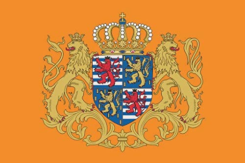 U24 Aufkleber Luxemburg Standarte des Grossherzogs Flagge Fahne 8 x 5 cm Autoaufkleber Sticker