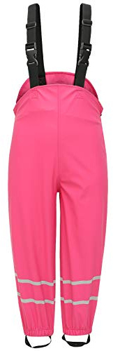 BenBoy Pantaloni Impermeabili Bambino Traspirante Pantaloni da Pioggia Trekking Pantaloni di Fango Abbigliamento Pioggia per Ragazza Ragazzo YK1221H-Pink-116