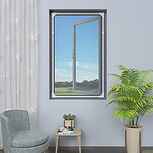 ACUY Spannrahmen 70x90cm, Verschiedenen GrößEn AuswäHlbar Insektenschutz ​Fliegengitter Fenster Waschbares für Fenster