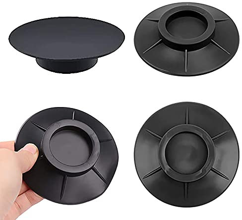 8 Stück Waschmaschine Füße Pad, Vibration Dämpfer Pads, Anti Vibration Waschmaschine Füße Pad, Anti Rutsch Vibrationsdämpfer für Waschmaschine & Trockner (Schwarz)