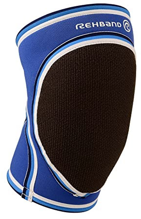 Rehband PRN Rodilleras originales, 1 pieza, protección para las rodillas, rodilleras de balonmano, rodilleras de voleibol, protector de rodilla de neopreno para deportes, Color:Azul, Talla:M