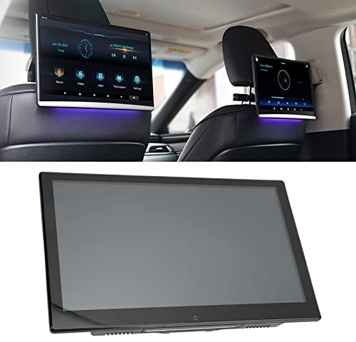 Écran d'appui-tête de voiture, moniteur d'appui-tête de voiture 13,3 pouces 4K 1080P écran tactile 2 + 16G lecteur multimédia d'oreiller de siège arrière pour Android 10.0