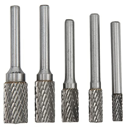 Limas Rotativas, Rebabas de Carburo de Doble Corte Juego de Limas Rotativas Vástago de 6 Mm Modelo AX0616M06 para Carpintería Metálica Talla de Madera Esmerilado de Superficies de Automóviles