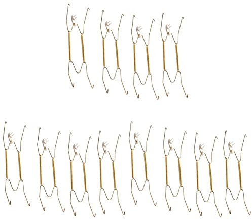 Zerodeko Lot De 3 Supports Muraux En Métal Doré Pour Assiettes Décoratives Légers Et Faciles À Installer 4 Pièces X 3